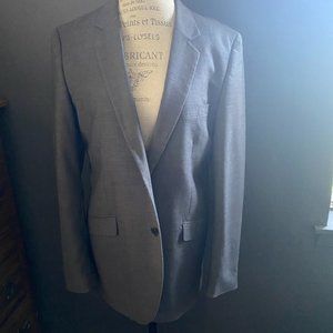 H&M men grey blazer sports coat sz 42R